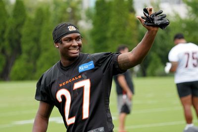 Bengals’ Jordan Battle drops ball before scoring TD