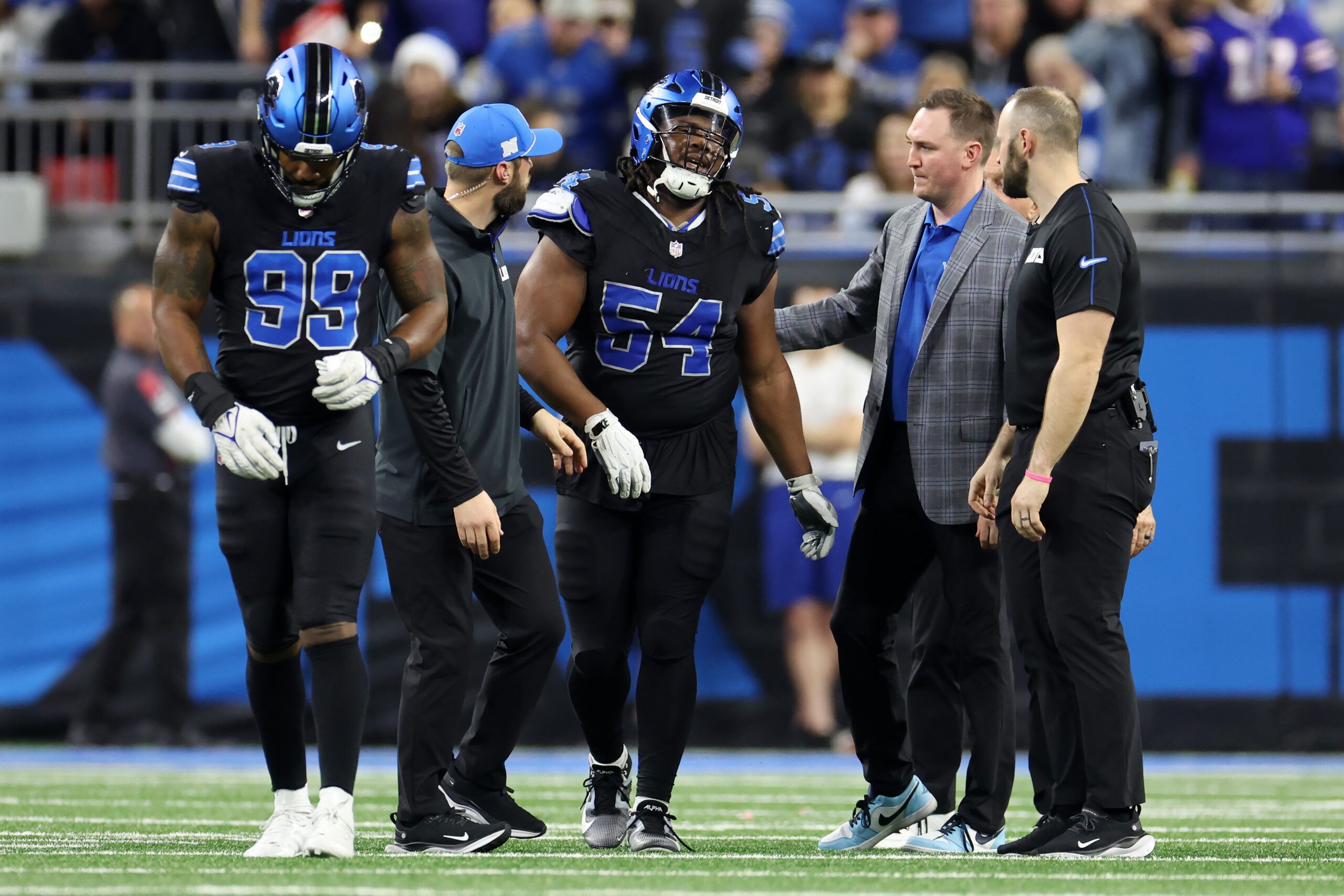 Lions Injuries Two Lions defenders suffer terrible injuries vs. Bills