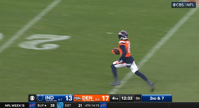 WATCH: Broncos OLB Nik Bonitto grabs fumble-6 vs. Colts