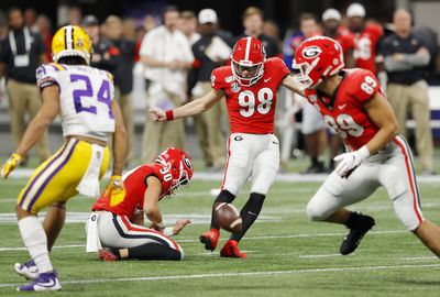 Former Georgia kicker Rodrigo Blankenship tries out for UFL