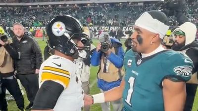 Mics Picked Up Jalen Hurts's Classy Message to Russell Wilson After Eagles Beat Steelers