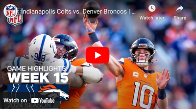 WATCH: Highlights from Broncos’ important win vs. Colts