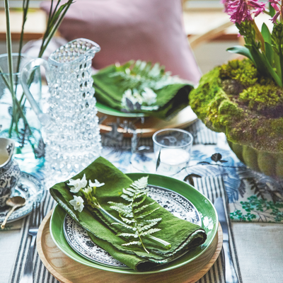 Floral tableware is predicted to be a hit in 2025 - the trend is 'bringing little bursts of joy' to the table