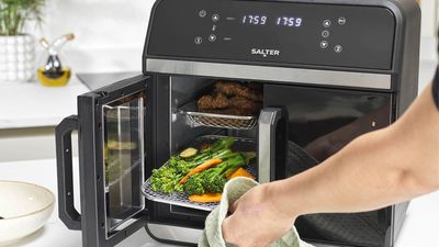 This extra-large double door air fryer might be the biggest model I’ve ever seen