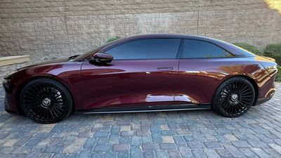 Shaq Had A Lucid Air Turned Into A Coupe So He Could Fit Inside