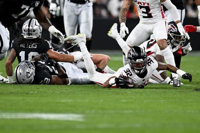 Falcons defense forces fumble in first quarter vs. Raiders