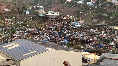 Mayotte cyclone before and after images show ‘nuclear war-like’ destruction