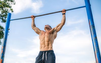 No pull-ups? Try the flexed arm hang to strengthen your biceps, shoulders and back instead