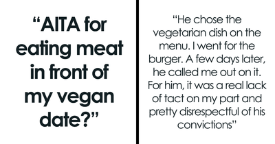 “Have No Intention Of Becoming Vegan”: Woman Taken Aback After Date Calls Her Out