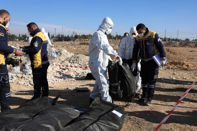 Mass grave found near Syria’s capital could contain thousands of bodies