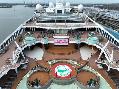 MSC Cruises builds landing pad so Santa can visit during Christmas sailing