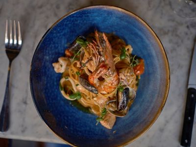 A feast for Christmas Eve: Nima Safaei's swordfish and seafood linguine