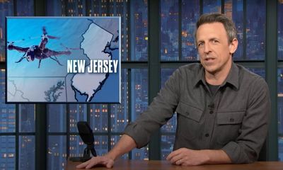 Seth Meyers: ‘This whole drone freakout is turning us into prehistoric neanderthals’