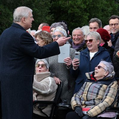 Prince Andrew Tells Royal Fans It's "Bizarre" to "Have Their Cameras on" While Meeting Him in Resurfaced Christmas Video