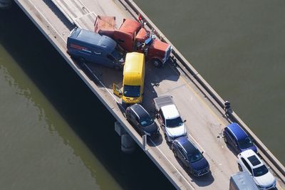 Multiple car crashes close 24-mile-long bridge outside of New Orleans after sudden fog