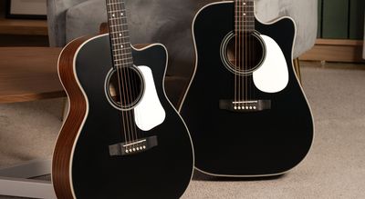 “Cedar topped guitars bring warmth and resonance to production models at an attractive price point.”: Solid red cedar tops on a $369 acoustic? Cort unveils a pair of affordable and eye-catching cutaway electros with satin black tops