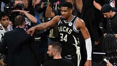 Giannis Antetokounmpo Shared Sweet Moment With Brother After Bucks' NBA Cup Win