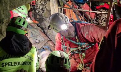 Injured Italian caver lifted to safety after four-day rescue operation