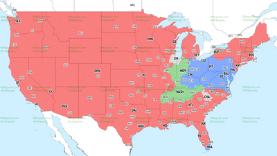 If you’re in the green, you’ll get Titans vs. Colts on TV