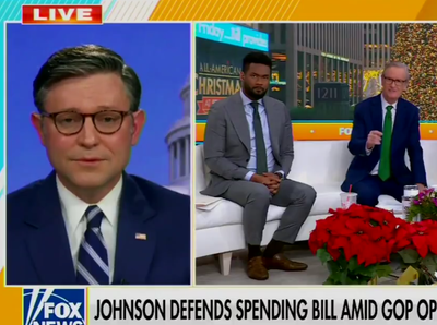 Who answers to who? Fox News demands Speaker Johnson defend spending bill to Elon Musk