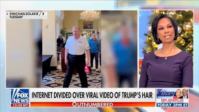 Fox News anchor gushes over Trump’s new hairdo, calls it ‘the winds of winning’