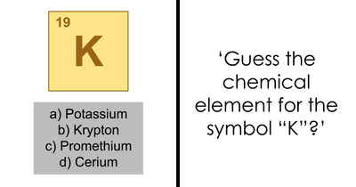 If You Make Fewer Than 3 Mistakes, It Means You Were Really Good At Chemistry Back In School