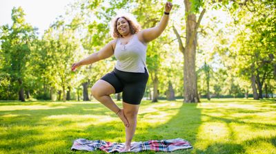 Improve your balance and strengthen your ankles with this beginner-friendly trick from a Pilates instructor