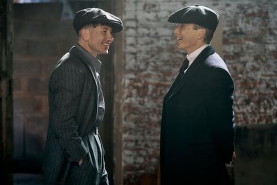 Barry Keoghan and Cillian Murphy jubilant as they wrap Peaky Blinders movie