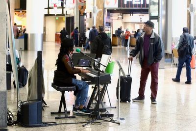 For travellers and workers ‘Music for Airports’ is now a thing of the past