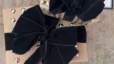 I Tried This Viral Studded Gift-Wrap DIY Inspired by KHAITE's Iconic Elena Handbag — My Presents Have Never Looked So Chic