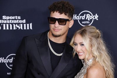 Patrick and Brittany Mahomes dressed up as Taylor Swift and Travis Kelce for Eras Tour party