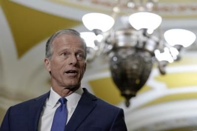 Senate Majority Leader Thune Awaits Outcome Of Government Shutdown Talks