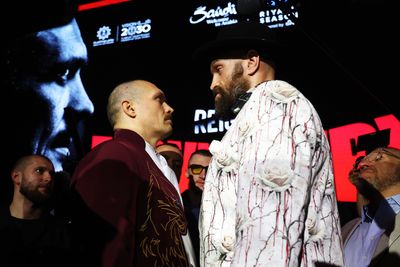 Fury vs Usyk 2: Heavyweight boxing title bout pair face-off for 11-minutes