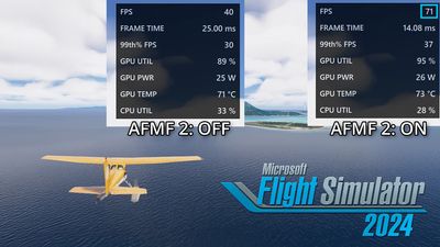 I tested AMD's new AFMF 2 tech in Microsoft Flight Simulator 2024 — extra FPS with "Performance" mode on ASUS ROG Ally