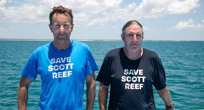 Fighting Woodside on a boat with Tim Winton and John Butler