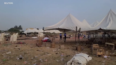 Stampede at Christmas fair in Nigeria kills at least 35 children