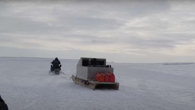 Hunting Arctic Muskox Requires Snowmobiles, Patience, and DIY Trailers