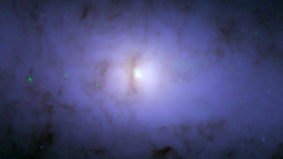 NASA's Hubble and Chandra telescopes discover a strange 'sideways' black hole in a cosmic crime scene (image)