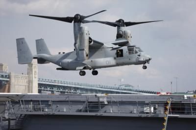 US Navy Resumes V-22 Osprey Flights After Inspections