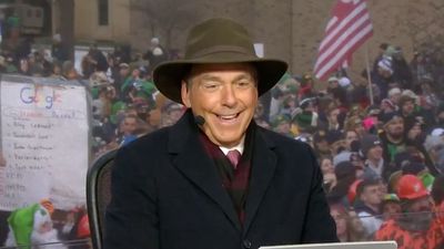 CFB World Reacts to Nick Saban's Bold Hat Choice Ahead of Indiana-Notre Dame CFP Game