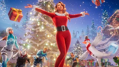 Mariah Carey was frozen in an ice block in Fortnite and then she thawed out and sang 'All I Want For Christmas Is You' and everyone went back to shooting each other