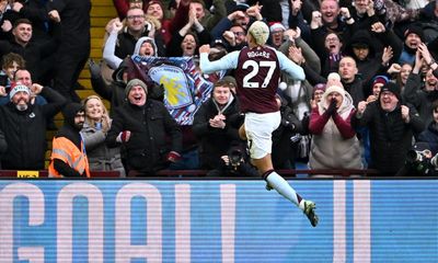 Manchester City’s bleak midwinter rolls on as Rogers seals win for Aston Villa