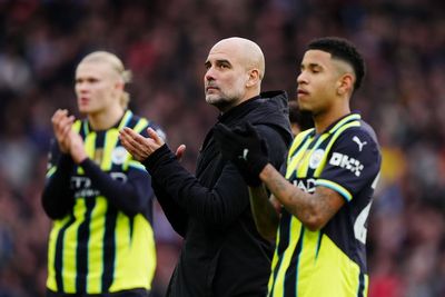 ‘Proud’ Pep Guardiola defends Erling Haaland as City’s miserable run continues