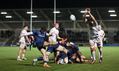 Sale Sharks defy the deluge to extend Exeter’s winless Premiership run