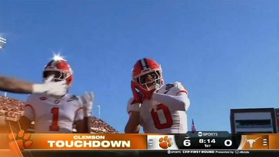 Clemson's Bold TD Celebration in First Quarter vs. Texas Ages Very Poorly in CFP Game