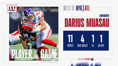 Giants vs. Falcons Player of the Game: LB Darius Muasau