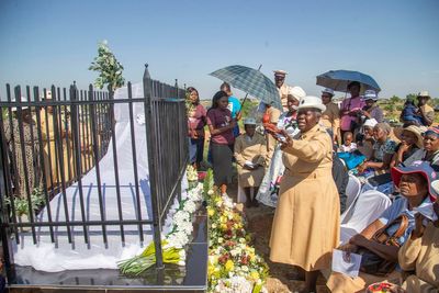 It's the holidays in Zimbabwe. Time to celebrate by unveiling a family tombstone