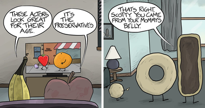 This Artist Can Tell A Joke In A Single Panel, Here Are His 30 Food-Related Comics