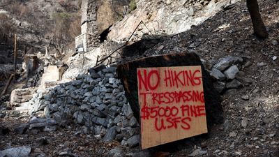 Hikers continue to tackle Mount Baldy despite trail closures and mudslide risk