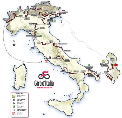 Giro d'Italia 2025 route
